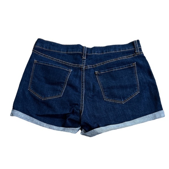 Old Navy High Rise Cuffed Jean Shorts Sz. 10 - Picture 4 of 6